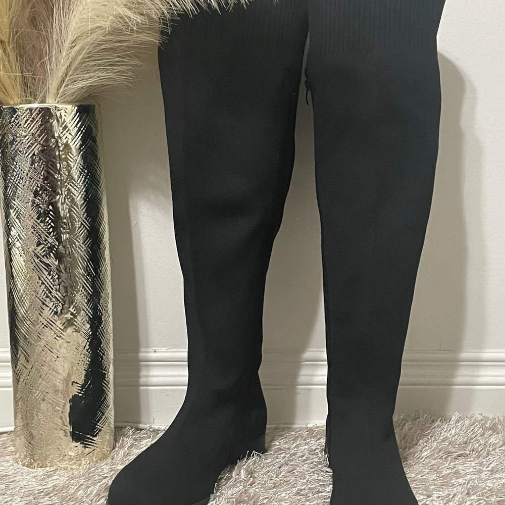Stretch Knit OverThe knee Boot